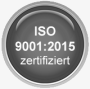 Qualitätsmanagementsystem DIN EN ISO 9001:2015 zertifiziert